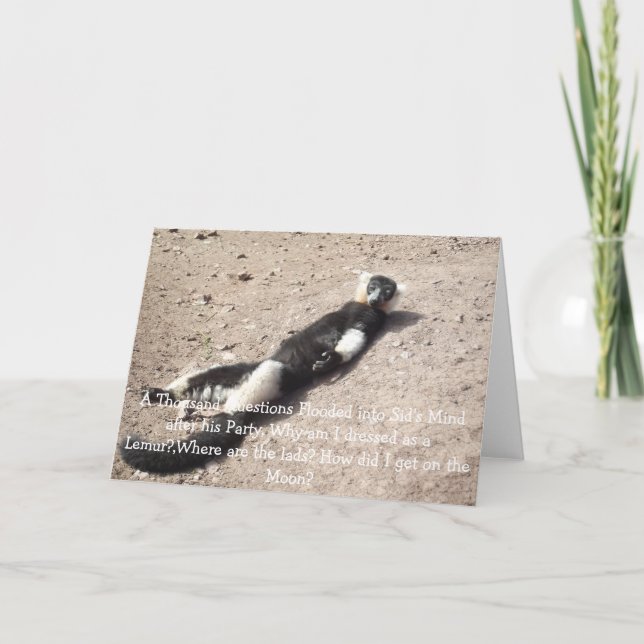 Carte Anniversaire Pour Hommes. (Devant)