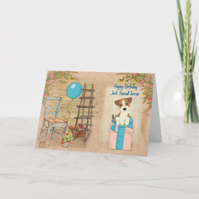 Carte anniversaire pour Jack Russell Terrier (Devant)