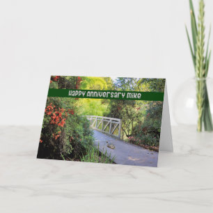 Carte anniversaire pour le mari Mike