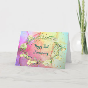 Carte Anniversaire pour le premier anniversaire de