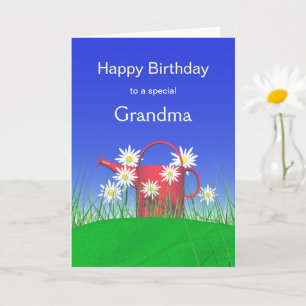 Carte Anniversaire pour les marguerites de grand-mère et