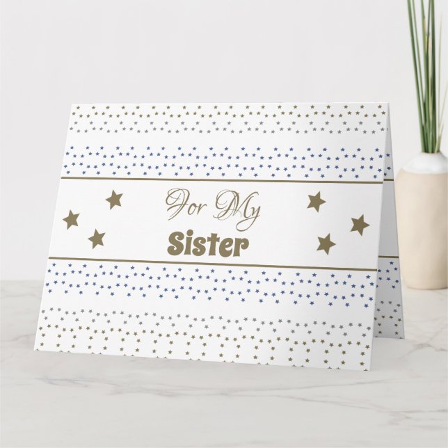 Carte Anniversaire Pour Ma Soeur (Devant)