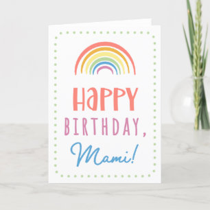 Carte anniversaire pour Mami