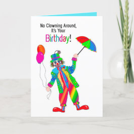 Carte Anniversaire Pour N'Importe Qui Clown Collection K