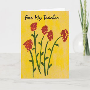 Carte Anniversaire Pour Un Enseignant