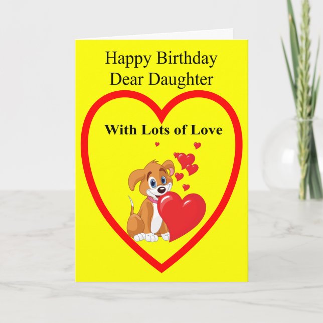 Carte anniversaire pour une fille (Devant)