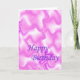 Carte Anniversaire pourpre de motif