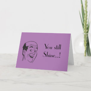 Carte Anniversaire principal brillant de rétro homme