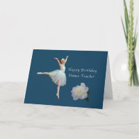 Anniversaire, professeur de danse, Ballerina et Pe