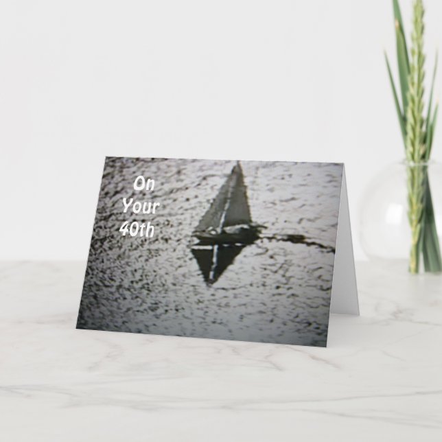 CARTE ANNIVERSAIRE - QUEL QUE SOIT VOTRE BATEAU (Devant)