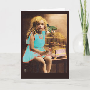 Carte Anniversaire Raven Vintage photo Uncaged Rav