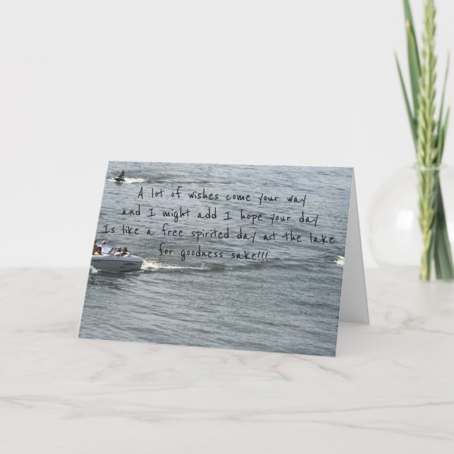 CARTE *ANNIVERSAIRE* REMERCIEMENTS ***STYLE DE LAC*** JU (Devant)