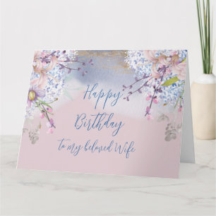Carte Anniversaire romantique du printemps pour ma femme