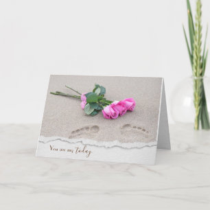 Carte Anniversaire Roses Roses Roses Roses Sur La Plage