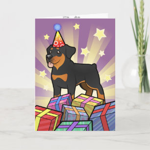 Carte Anniversaire Rottweiler