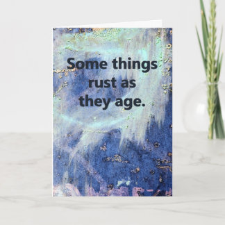 Carte Anniversaire rouillé