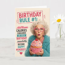 Anniversaire Senior Sassy - Ajouter un nom