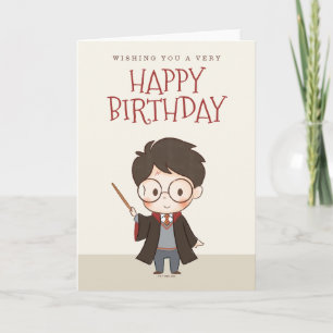 Carte Anniversaire simple de Harry Potter