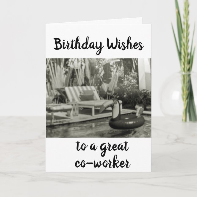 CARTE ANNIVERSAIRE SOUHAITE UN *COTRAVAILLEUR* (Devant)