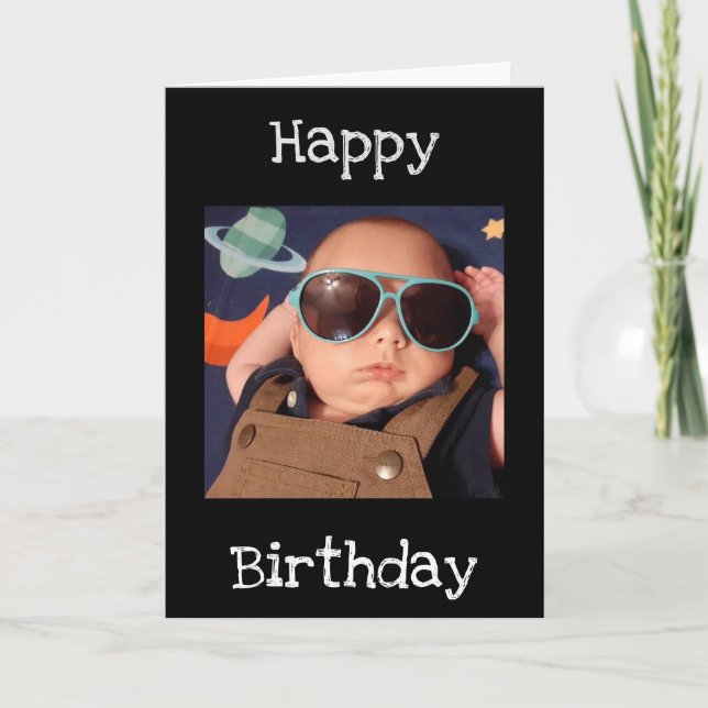 CARTE ANNIVERSAIRE SOUHAITE **UN DUDE COOL** (Devant)
