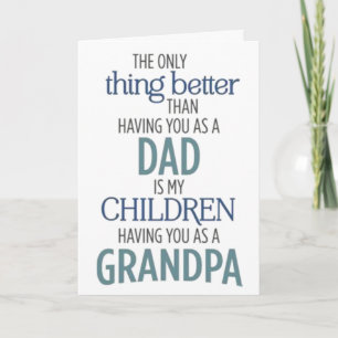 CARTE ANNIVERSAIRE SOUHAITEZ POUR **BEST DAD** & **BEST 