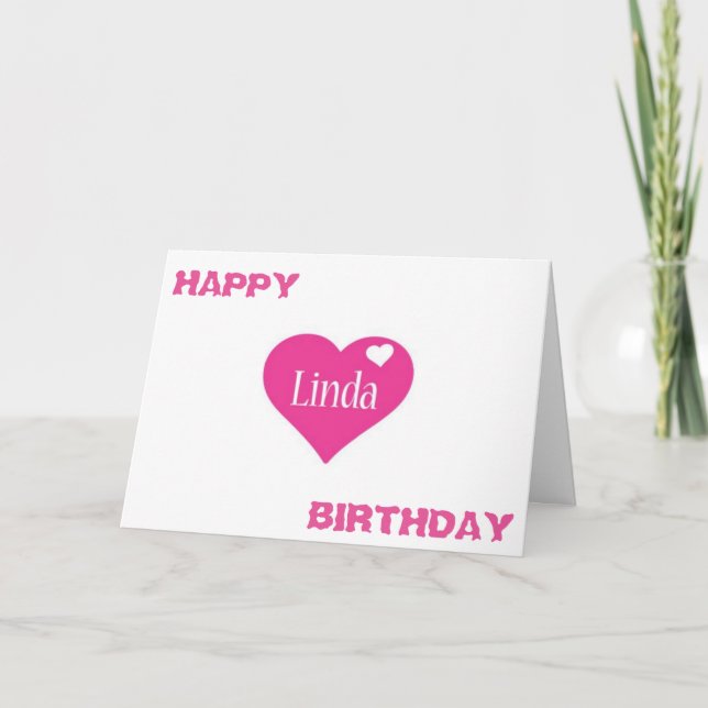 CARTE ANNIVERSAIRE SPÉCIAL POUR ****LINDA**** (Devant)