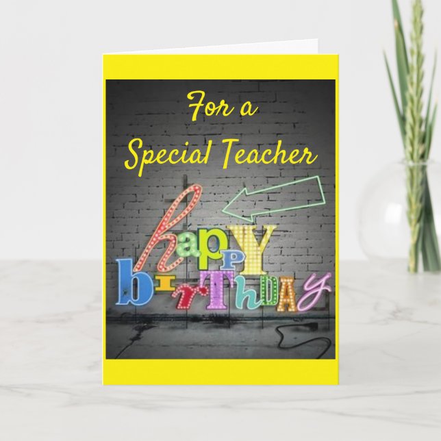 CARTE ANNIVERSAIRE SPÉCIAL POUR UN TRÈS ***PROFESSEUR SP (Devant)