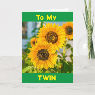 CARTE ANNIVERSAIRE SPÉCIAL POUR UN TRÈS *SPECIAL TWIN*
