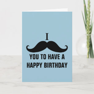 Carte Anniversaire Stache