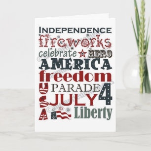 Carte **ANNIVERSAIRE** SUR LE **4 juillet** E N J O Y! !