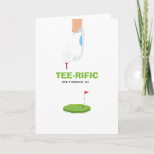Carte Anniversaire sur le thème du golf