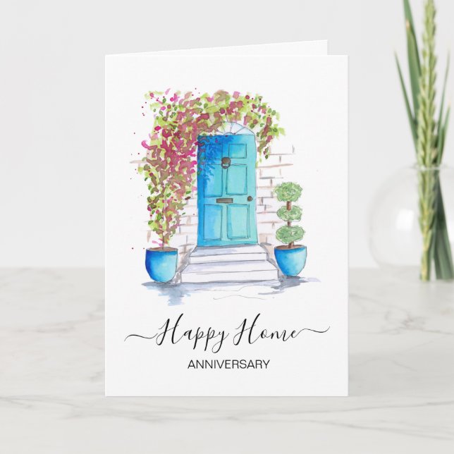 Carte Anniversaire sur votre nouvel agent immobilier (Devant)