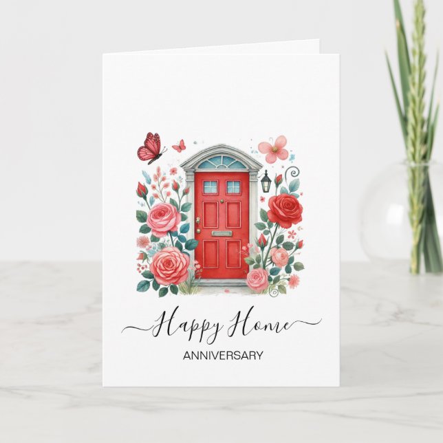 Carte Anniversaire sur votre nouvel agent immobilier (Devant)