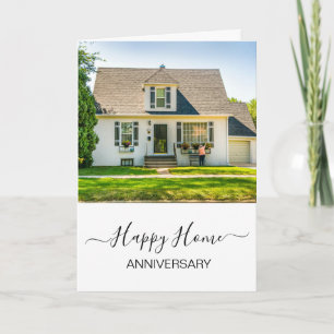 Carte Anniversaire sur votre nouvelle maison agent immob
