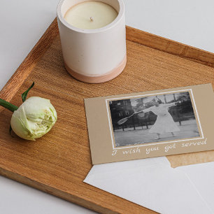Carte Anniversaire Tennis Vintage  – Wimbledon Drôle 