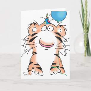 CARTE ANNIVERSAIRE TIGER