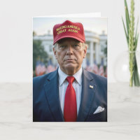 Anniversaire Trump avec un Casquette Red MAGA