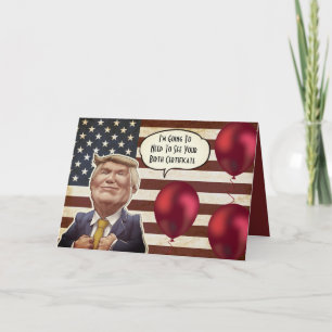 Carte Anniversaire Trump personnalisé