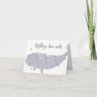 Carte Anniversaire vers le bas dessous