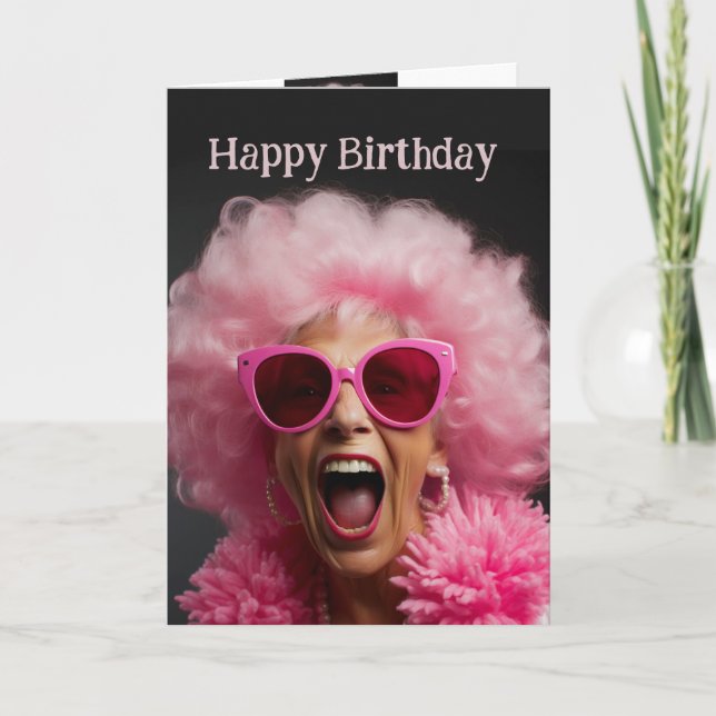 Carte Anniversaire Vie Vie à la plus complète amusante (Devant)