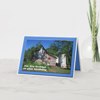 Carte Anniversaire - vieille grange de la Virginie de