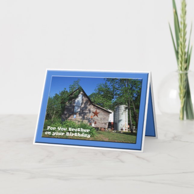 Carte Anniversaire - vieille grange de la Virginie de (Devant)