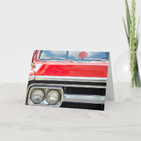 Anniversaire Vieux Camion Rouge Avec Dice Fuzzy