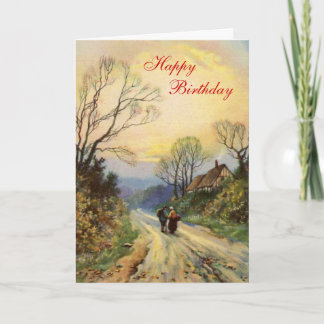 Carte Anniversaire vintage