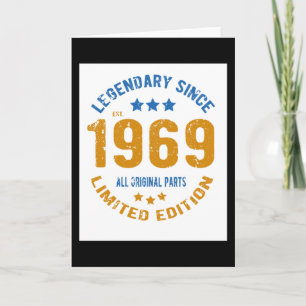 Carte Anniversaire Vintage de 1969