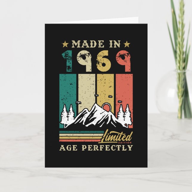 Carte Anniversaire Vintage de 1969 (Devant)