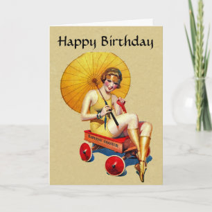 Carte Anniversaire vintage des années 1920