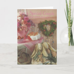 Carte Anniversaire vintage du "couple spécial"