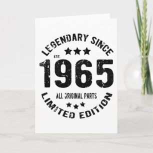 Carte Anniversaire Vintage en 1965