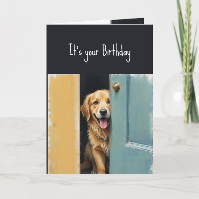 Carte Anniversaire Vous pouvez courir, mais pas cacher F (Devant)